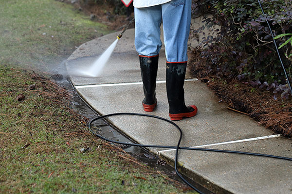 Pressure Washing & Sealing Concrete